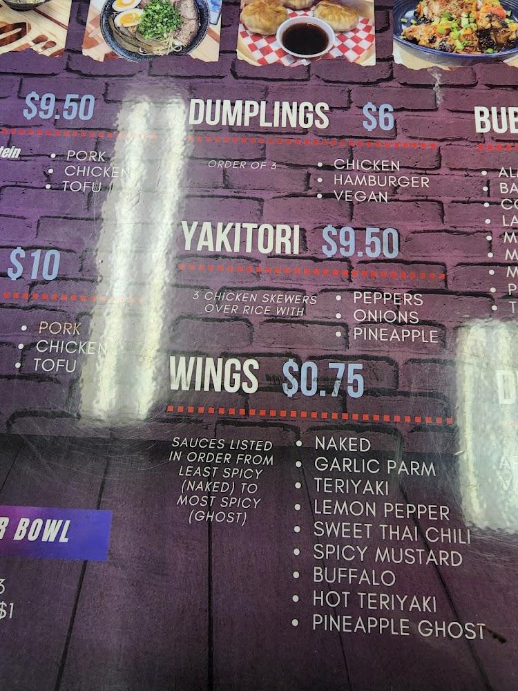 The Hideout - Ramen + Boba Tea Menu image 4